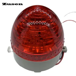 Zusen-luz estroboscópica de alarma de seguridad pequeña, luz de advertencia de señal Led roja TB60V, 12V, 24V, 110V, 220V