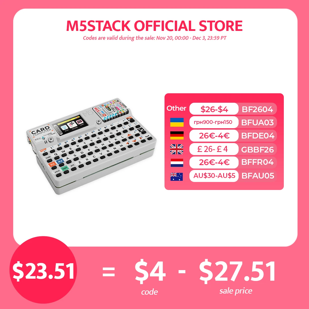 yZ[zM55Stack J[hRs[^ v1.1 M5stampS3A {[h ESP32-S3 |[^uRs[^ 1.14 C` 56 L[L[{[hJ[h