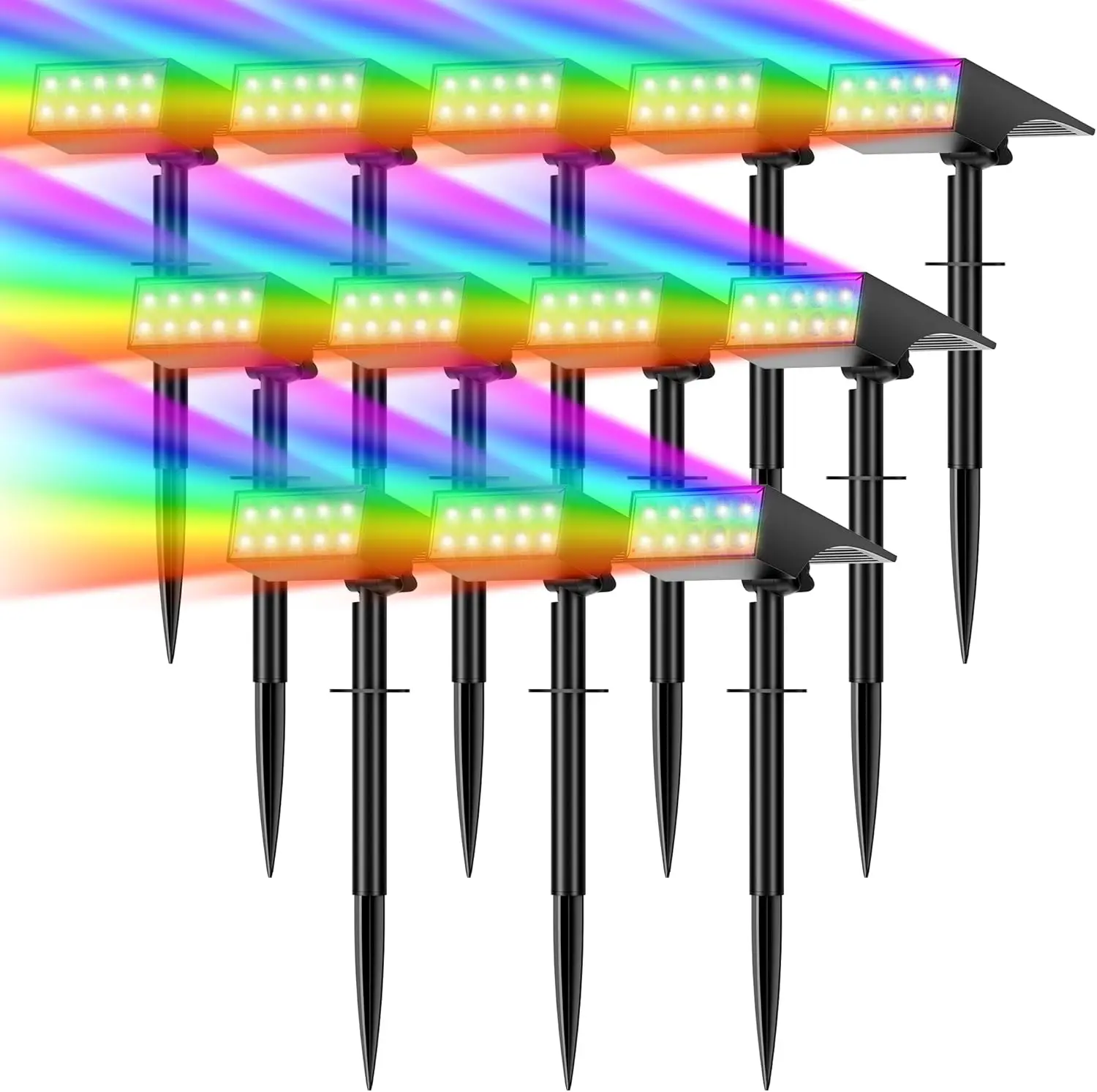 Garden Stake Lights Aluminum 6in Waterproof Step Marker All Season Red
