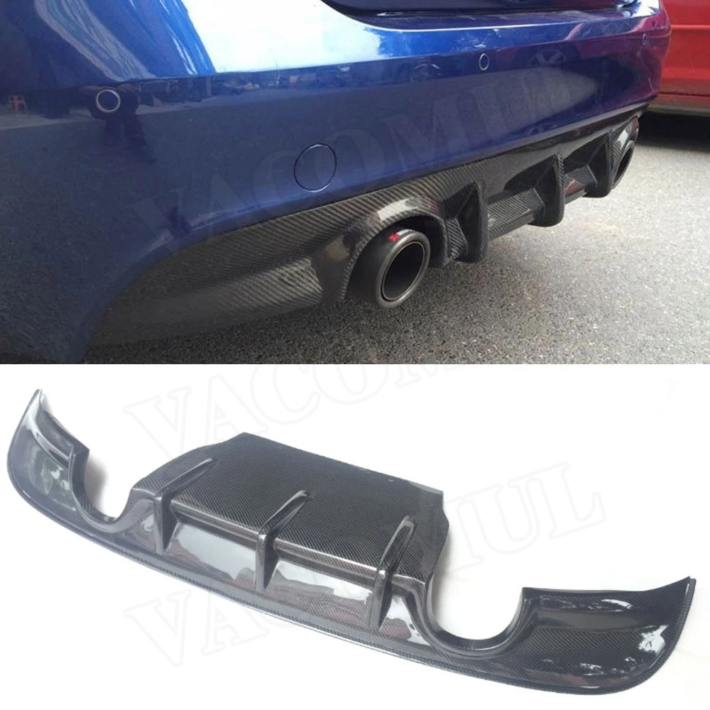 

VACOMUL Carbon Fiber Car Racing Rear Bumper Lip Diffuser For Jaguar XE Sedan 4-Door 2015 2016 2017 Car Bumper Apron Guard Plate