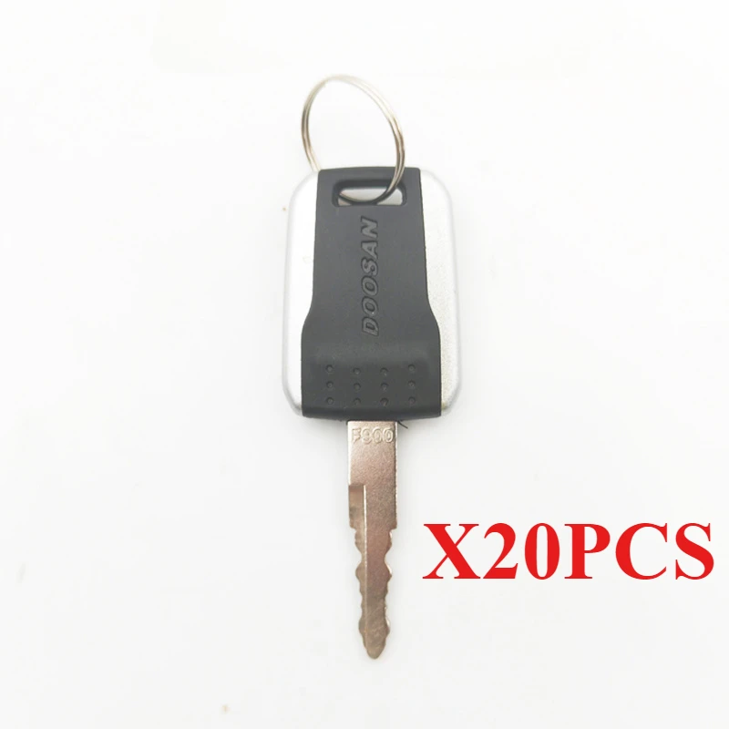 

20PCS F900 Keys for Bobcat Daewoo Doosan Terex Excavator Ignition Key K1009605B