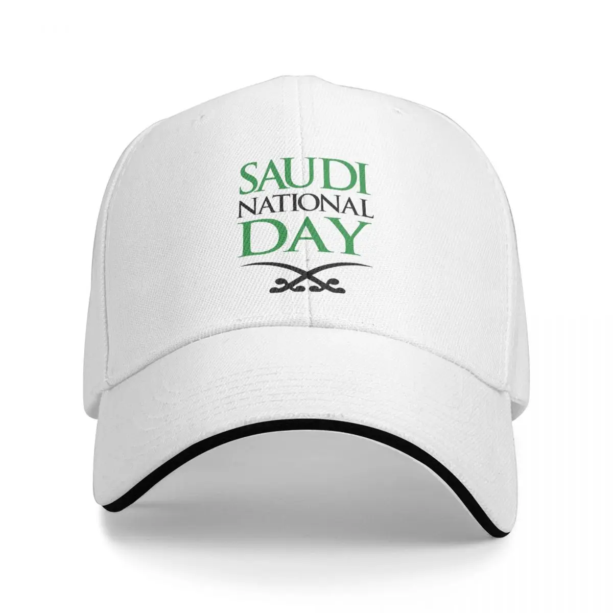

Saudi National Day Kingdom Of Saudi Arabia Golf Cap Merch Vintage Casquette for Men Women for Outdoor Golf Headwear Adjustable