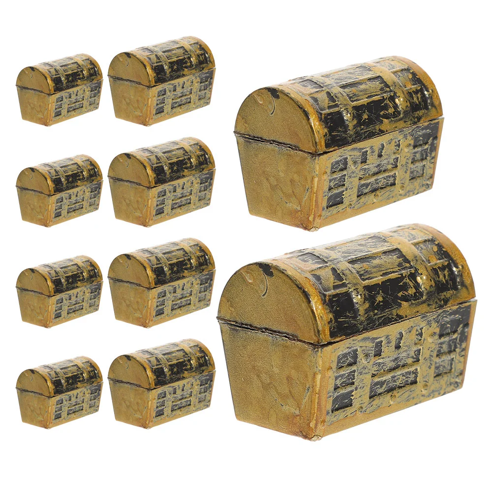 10 Pcs Mini Treasure Chest Pirate Gift Boxes Birthday Party Favors Toys Decorations