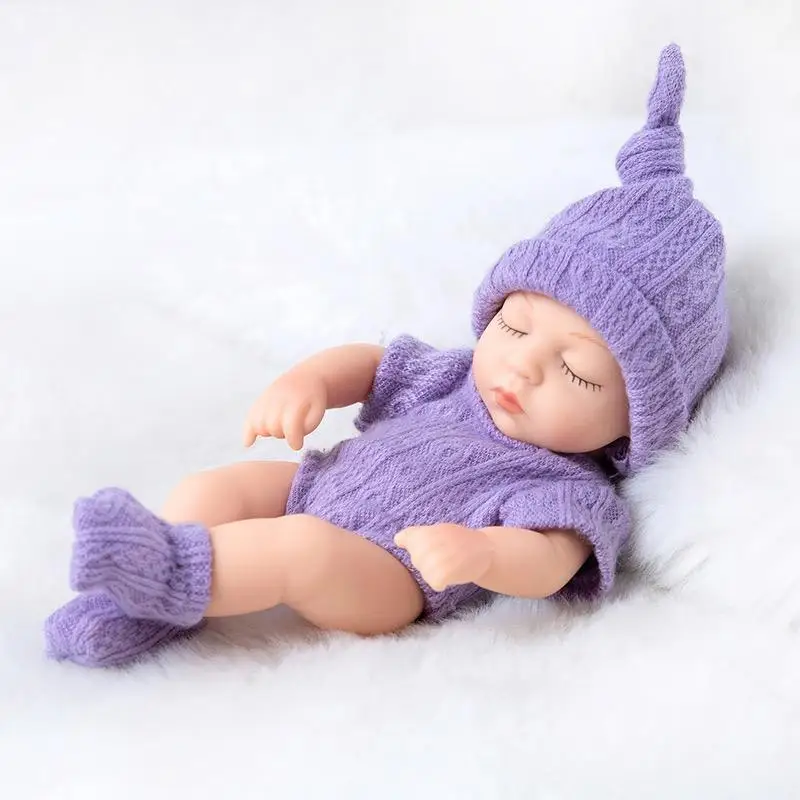 Reborn bébé poupées enfants jouets 7 pouces jouet 18 cm Figure Kawaii articles expédition rapide poupée avec vêtements chapeau pour filles enfants compagnon