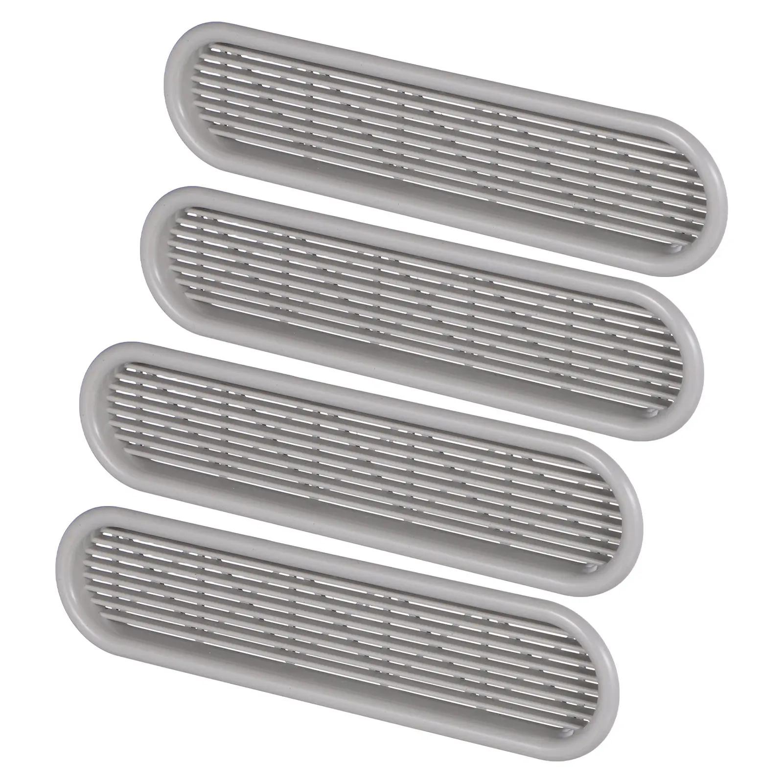 4Pcs Plastic Air Vent Grille Wardrobe Mesh Cover Breathable Flat Design Cabinet Air Outlet Ventilation Vent Cover
