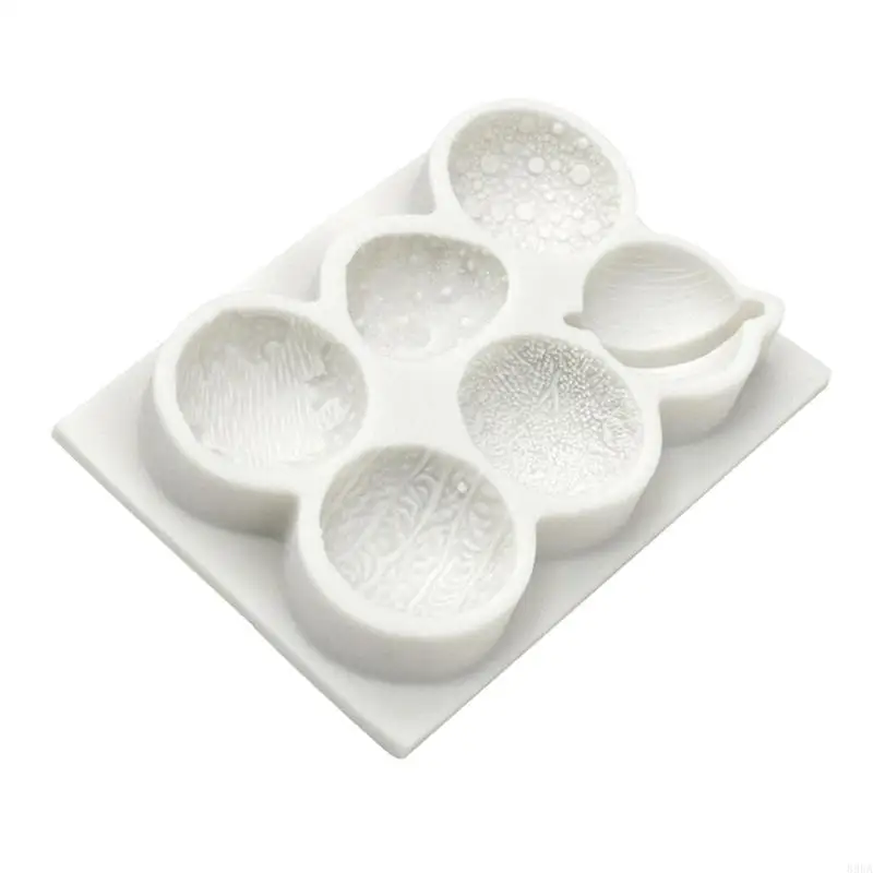 896A 6 Cavities Chocolate Mould Fondant Molds Planet Silicone Material Household Baking Mold DIY Cake Decorating Gadget