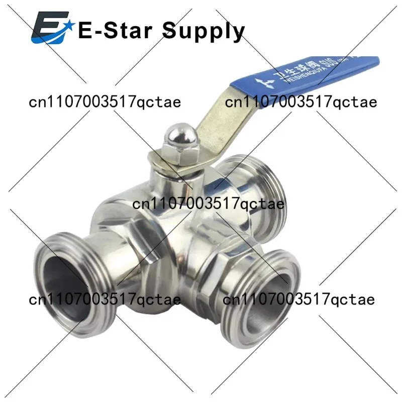 

19/25/32 мм конец подключения SMS из нержавеющей стали SUS 304, санитарный Тройник с портом T L, 3-ходовой шаровой клапан, домашнее пивоварение