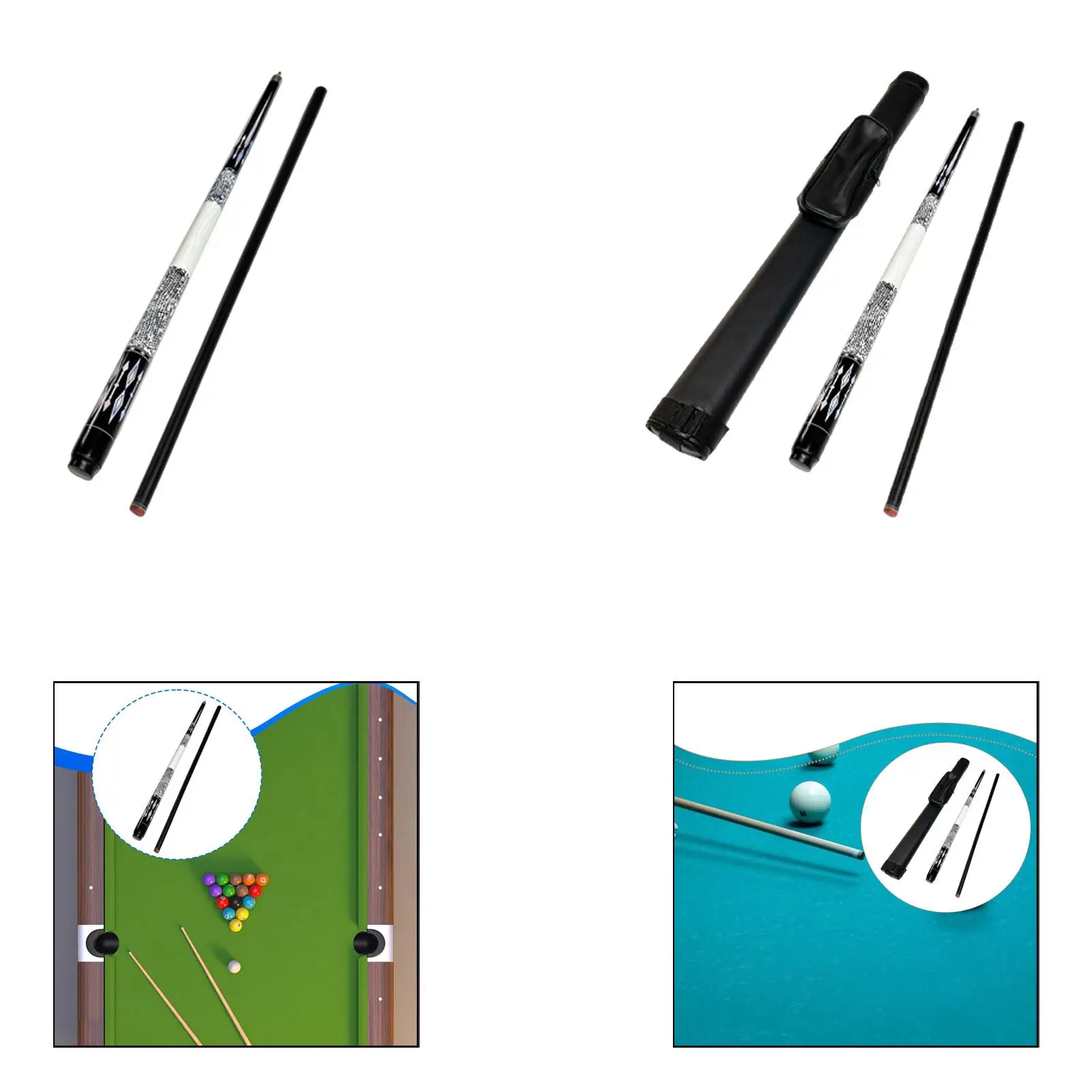 

Бильярдный кий 146 см, дерево/стекловолокно, двухсекционный, профессиональный кий для снукера, аксессуар для домашней игровой комнаты