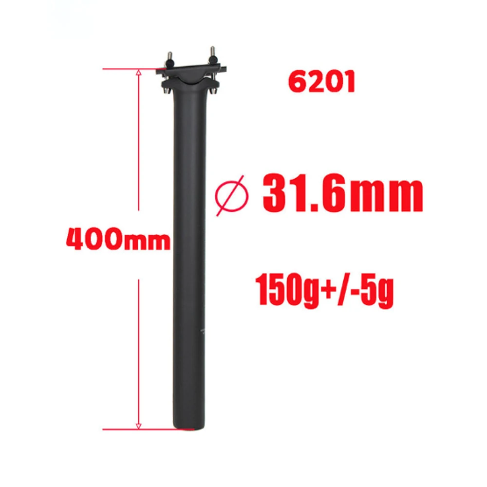 ELITA ONECarbon Sattelstütze 27,2/30,9/31,6 mm MTB/Straßen-Biike-Sattelstütze aus Kohlefaser, Titanschrauben, leichtes 130 g Sitzrohr