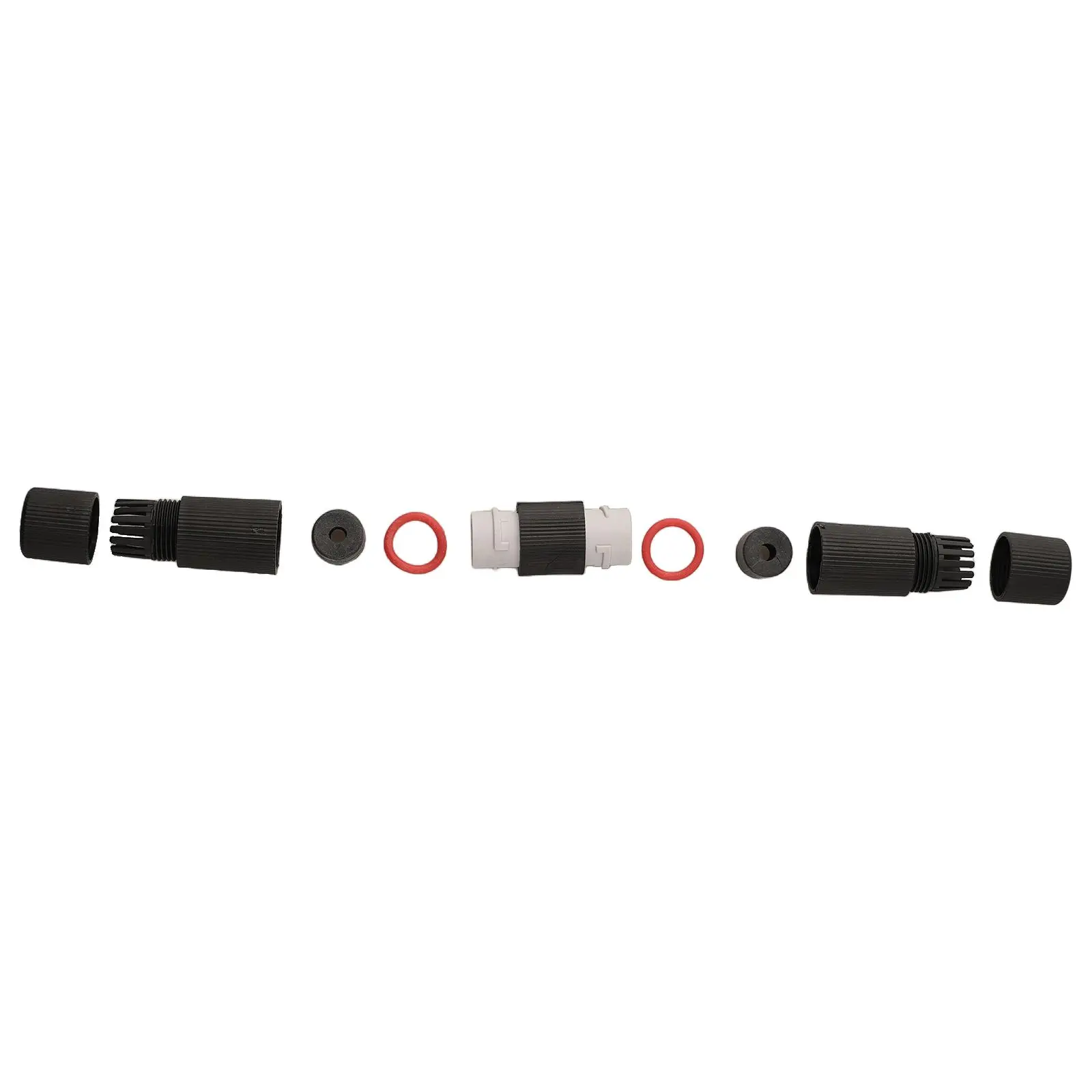 Outdoor Networking Solutions Ethernet Connector IP68 Connector Black Gold-Plated Contacts Rugged Design For Cat5E Cables
