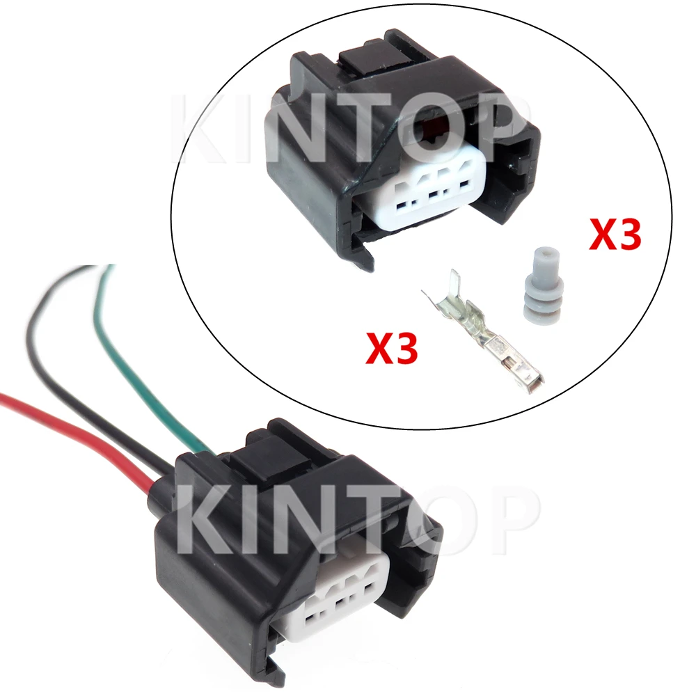 1 Set 3 Pins 7183-7874-30 Auto Male Female Connector Car Air Conditioning Pressure Sensor Oxygen Sensors Wiring Socket Starter