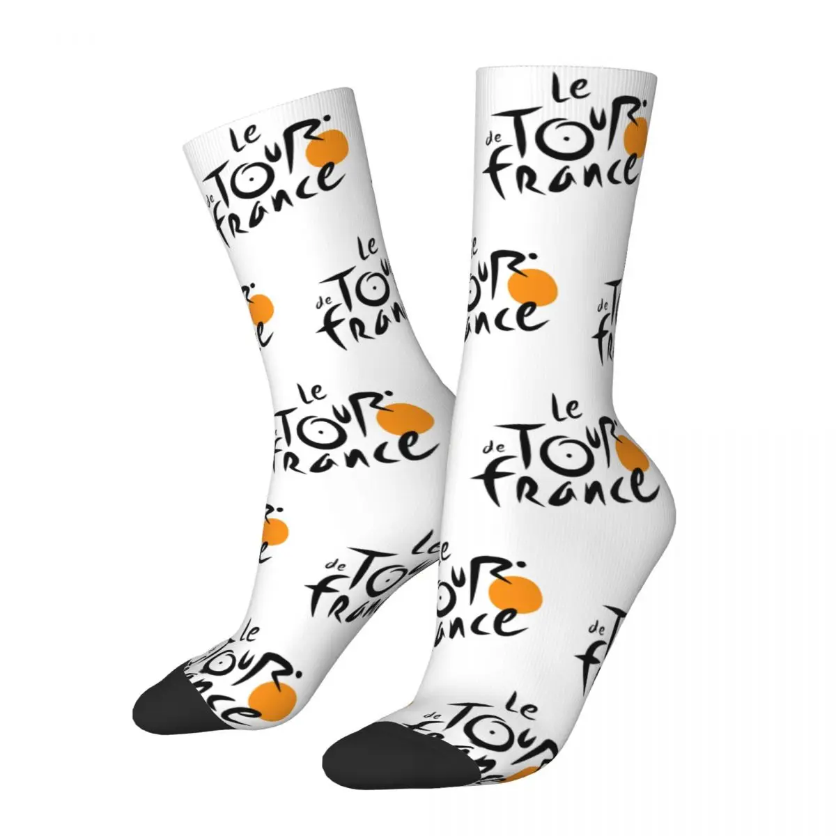 Crazy Design Men\'s Women\'s Le Tour De Frances Crew Socks Biking Cycling Product Sports Socks Cotton Wonderful Gifts