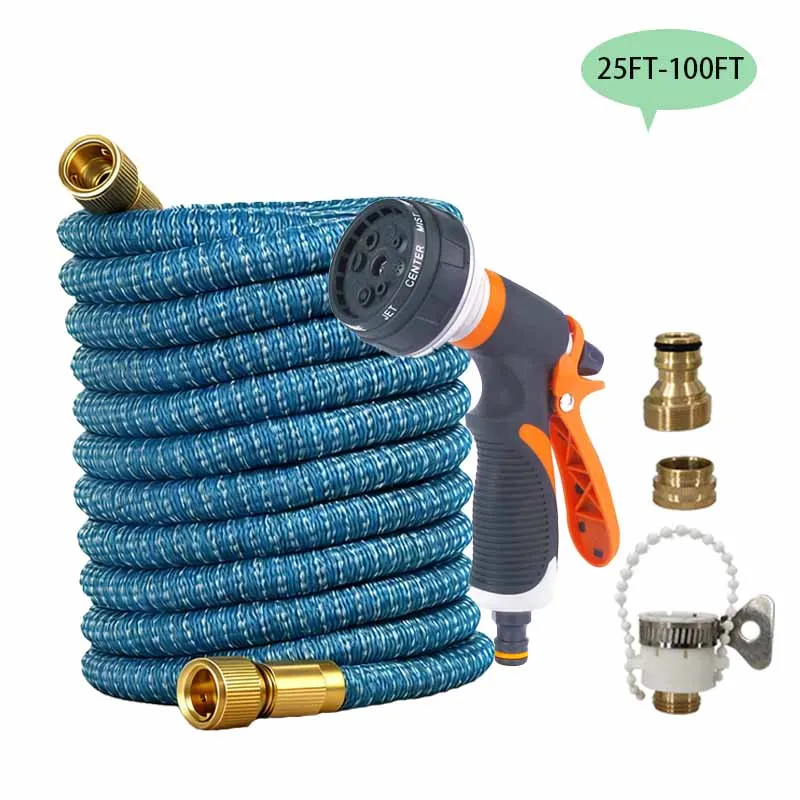 

Garden Expandable Magic Water Pipe, High Pressure 8-Function Spray, Suitable For Garden Farm Irrigation And Car Washing