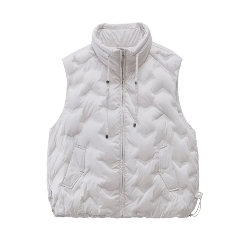 Colete curto 2025 plus size elegante versátil jaqueta feminina agasalhos na moda