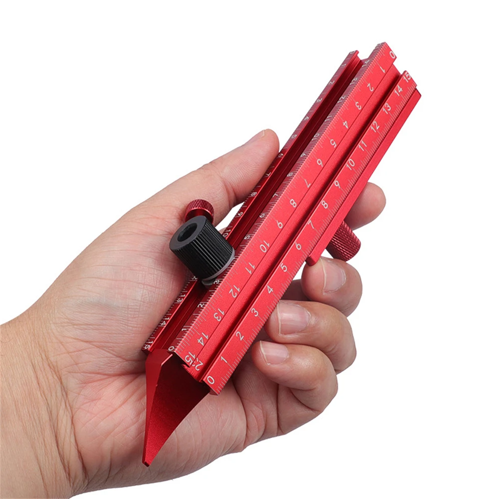 Woodworking Closing and Marking Ruler 4-in-1 Aluminum Alloy Contour Extractor Edge Corner Measuring Gauge Ceiling Level Ruler