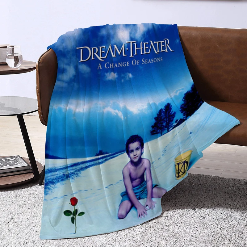 

Dream Theater Music Band Microfiber Blanket Fluffy Blankets & Throws for Lounge Sofa Quilt Plead Cover Warm Winter Plaid Catnap