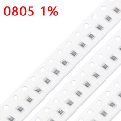 100pcs 0805 1% SMD Resistor 6.2 6.8 7.5 8.2 9.1 62 68 75 82 91 620 680 750 820 910 R K Ohm 6.2K 6.8K 7.5K 8.2K 9.1K 0R~10M