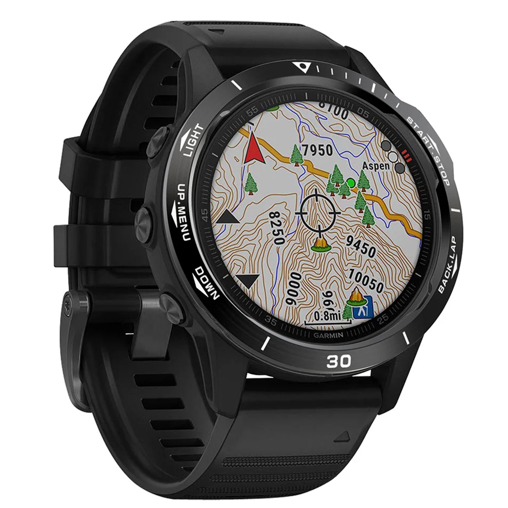 

1pc Metal Bezel For Fenix 6X Stainless Steel Protector Cover Dustproof Lightweight Dial Ring Scaled Watch Accessory Case