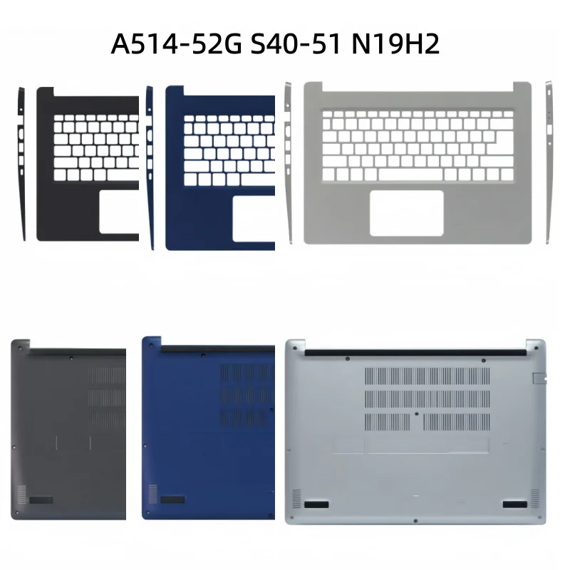 

New Laptop Top Case Palmrest Upper Bottom Cover Base Lower Case For Acer A514-52G S40-51 N19H2 Shell