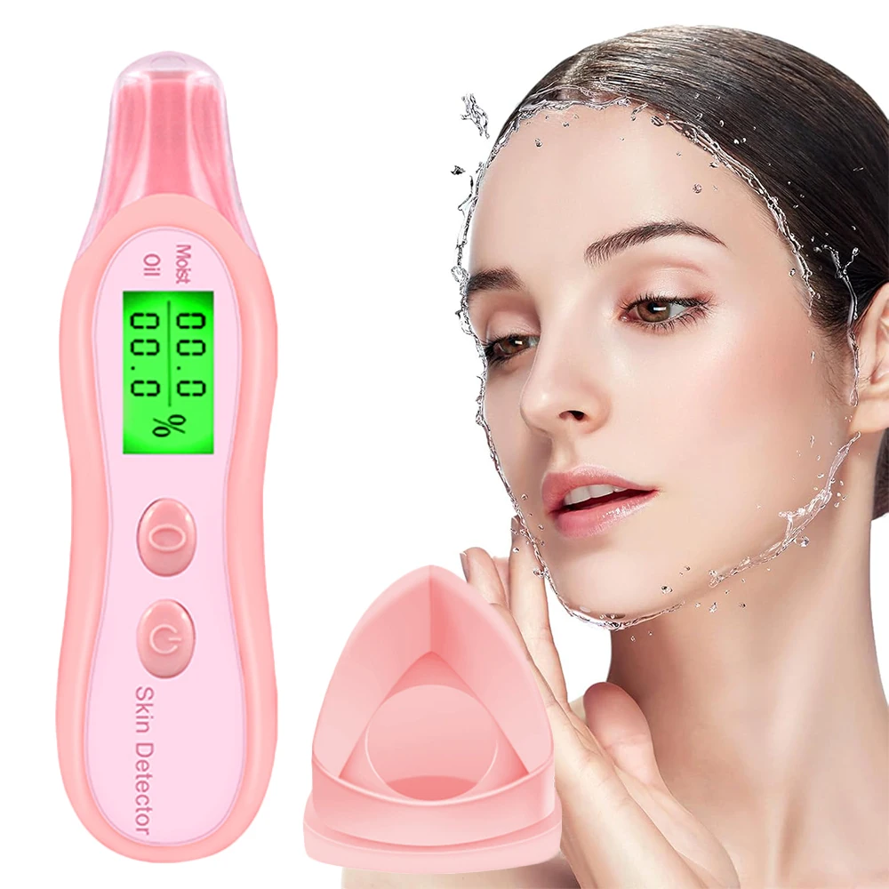 

LCD Skin Oil Content Analyzer Moisture Tester Skin Monitor Detector Women Face Care Tool for Beauty Salon SPA