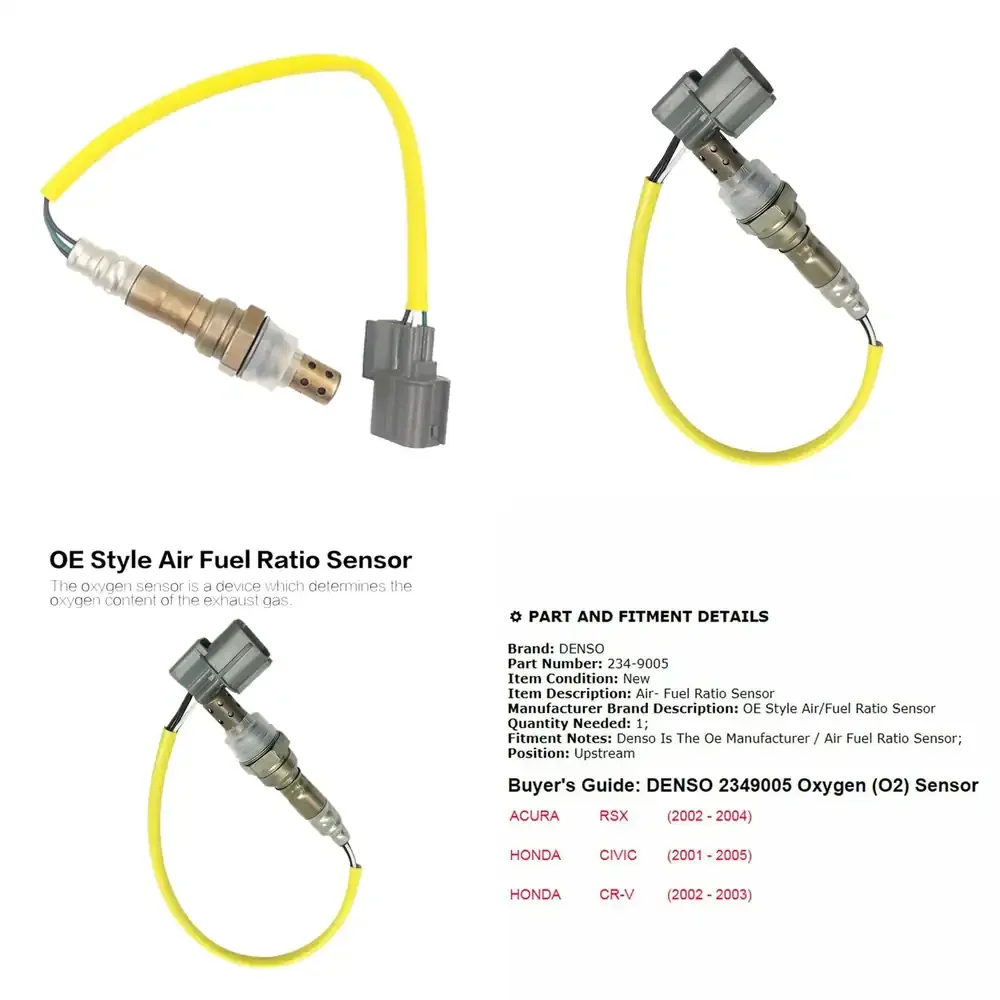 

Oxygen Sensor for Honda CRV Acura RSX 234-9005 36531-PLE-003 Front O2 Sensor Car Auto Parts Engine Emission Control Sensor