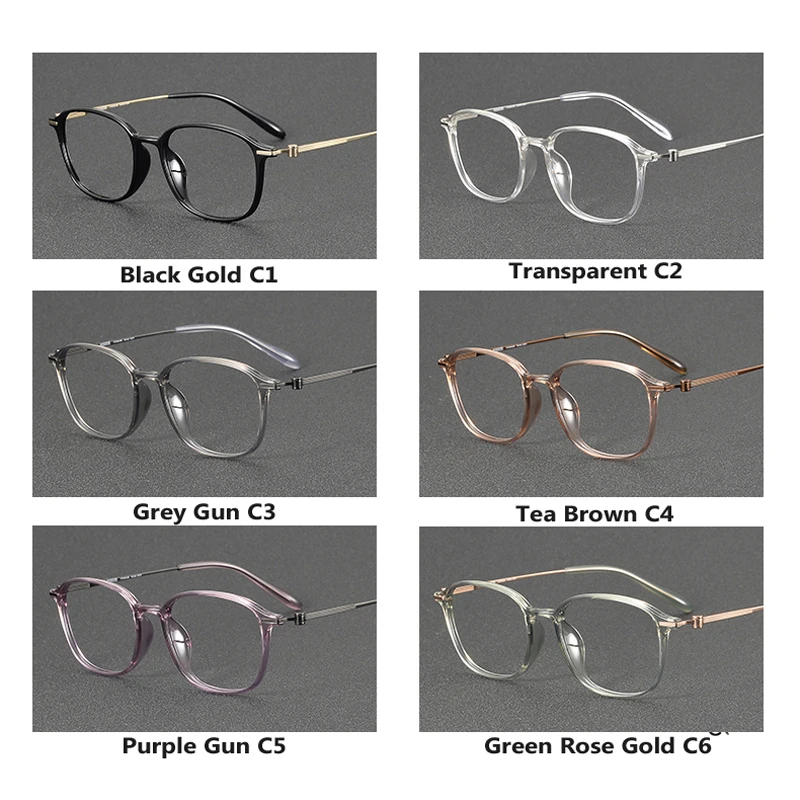 2025 Vintage Pure Titanium Glasses Frame Men Ultra Light Round Eyeglasses Frames Women Luxury Brand Eyewear spectacles