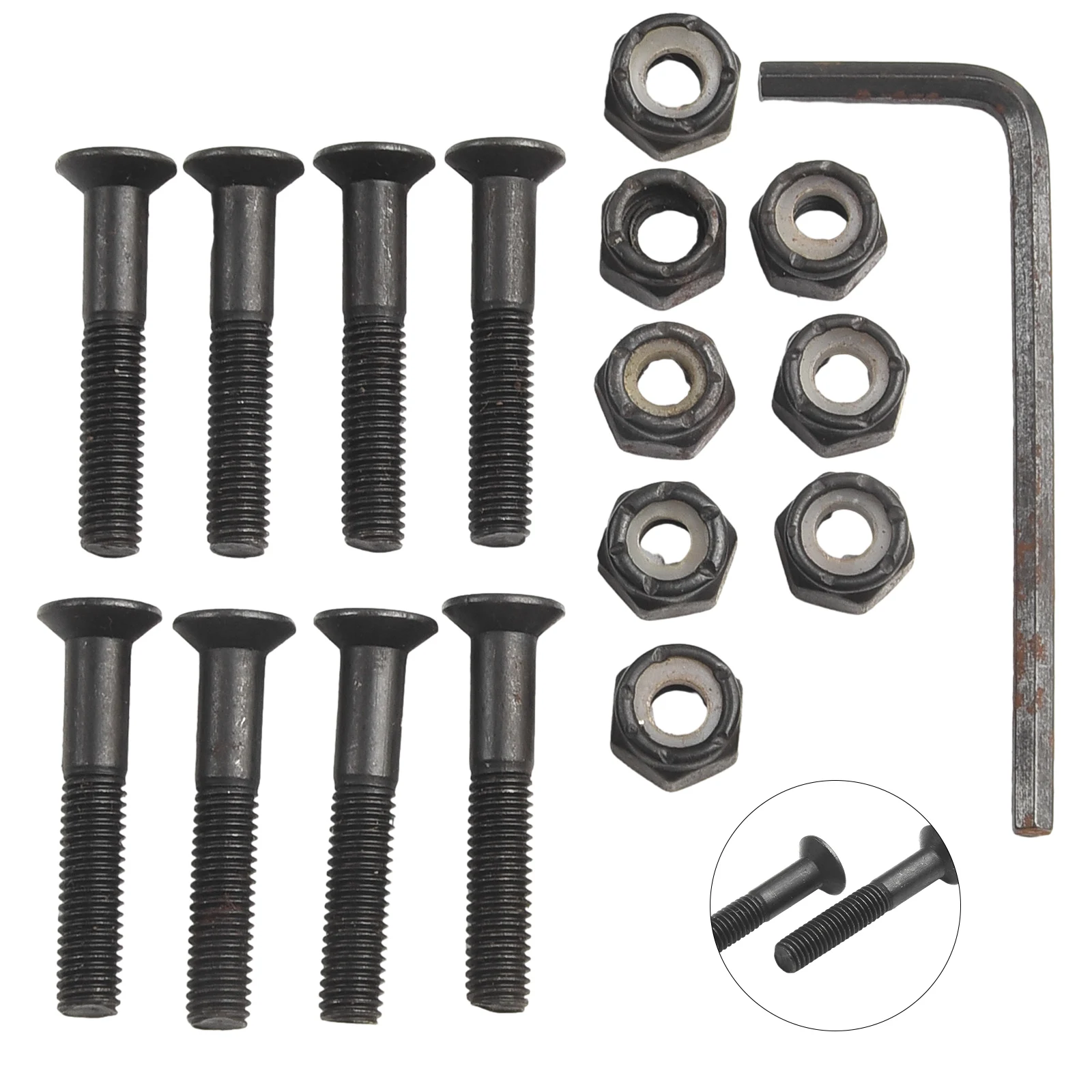 

Truck Fixing Bolt Fixing Bolt 1set 29/38/45mm Skateboard Deck Truck Fixing Bolt For Skateboard Longboard Surfboard