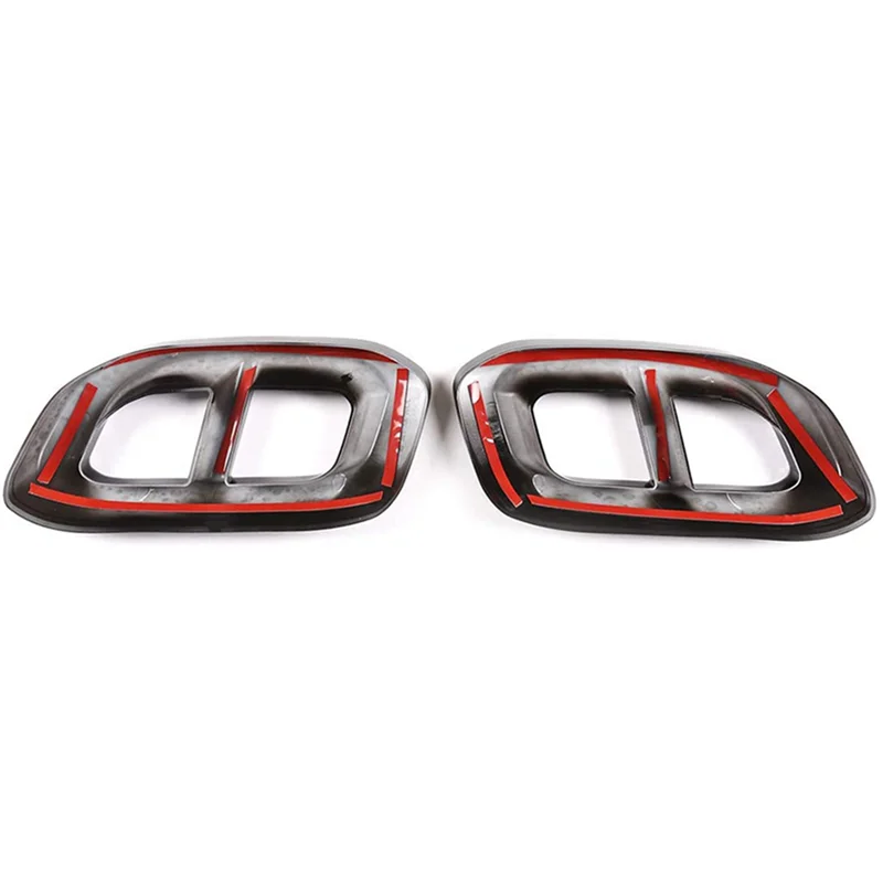 

AEF3-For Mercedes Benz GLE GLC GLS W167 X253 X167 2019 2020 Exhaust Muffler Tail Tip Pipe Trim Cover Frame