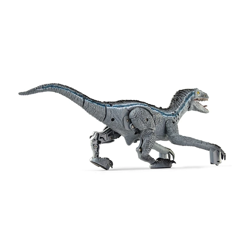 2x Afstandsbediening Dinosaurus Speelgoed Lopen Robot Dinosaurus Brullende Geluidssimulatie Velociraptor Rc Elektronisch Dinosaurus Speelgoed