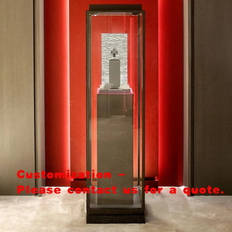 custom.Gold Jewelry Display Rack Showcase Effective Storefront Presentation
