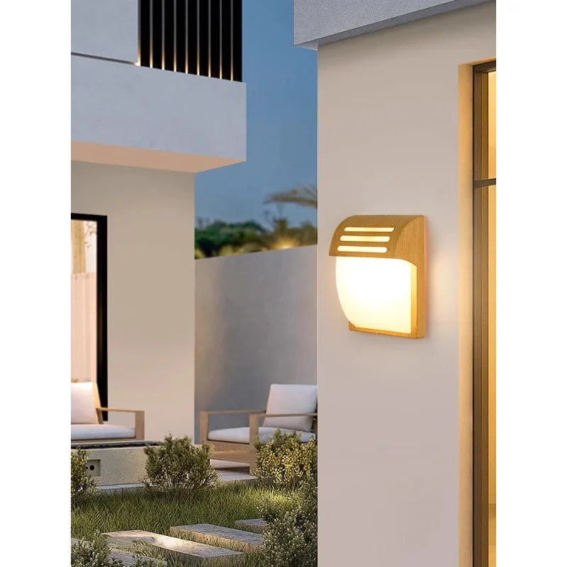 

Courtyard Balcony Doorway Pillar Wall Lamp Villa Creative Stair Aisle Wall Lamp