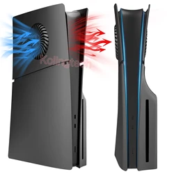Face Plates for PS5 Slim with Cooling Vents Anti-Scratch Slim Cover Premium ABS Replacement Shell for PS5 Slim Disc Version