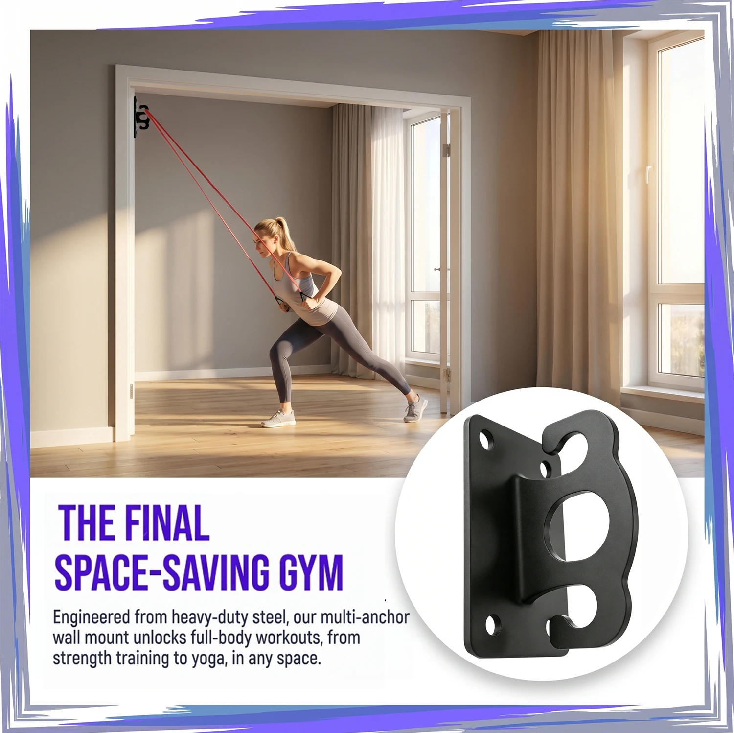 Resistance Bands Set - Pull Up Bands for Home Workout, Stretch Exercise Bands for Men & Women