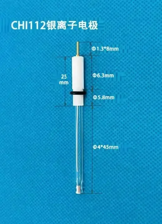 

CHI111 Ag/AgCl silver chloride reference electrode. CHI112 Ag/Ag+ silver ion reference electrode.