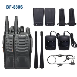 5W Baofeng BF-888S Walkie Talkie USB Plug Dual Band Draagbare Twee Manier Radio Lange Afstand Standby UHF: 400-470MHz 16CH 1Pc/2 Stuks