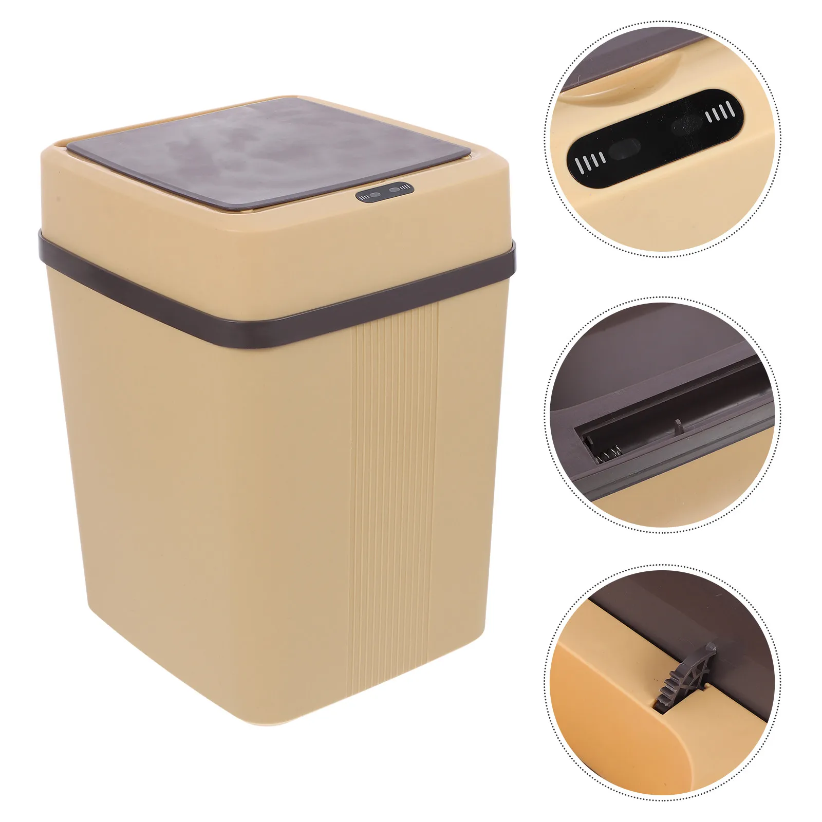 

Smart Automatic Inductive Trash Can Large Capacity Quiet Operation Contactless Waste Bin for Home Office Kitchen