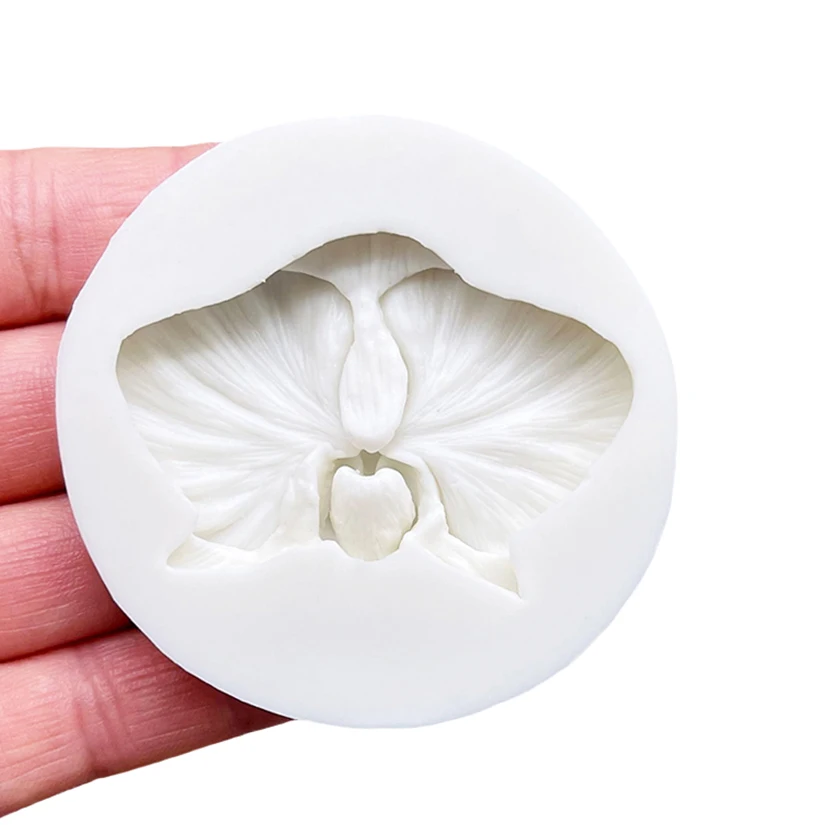 Moth Orchid Silicone Fondant Cake Chocolate Candy Jello Silicone Decorating Mould Tools