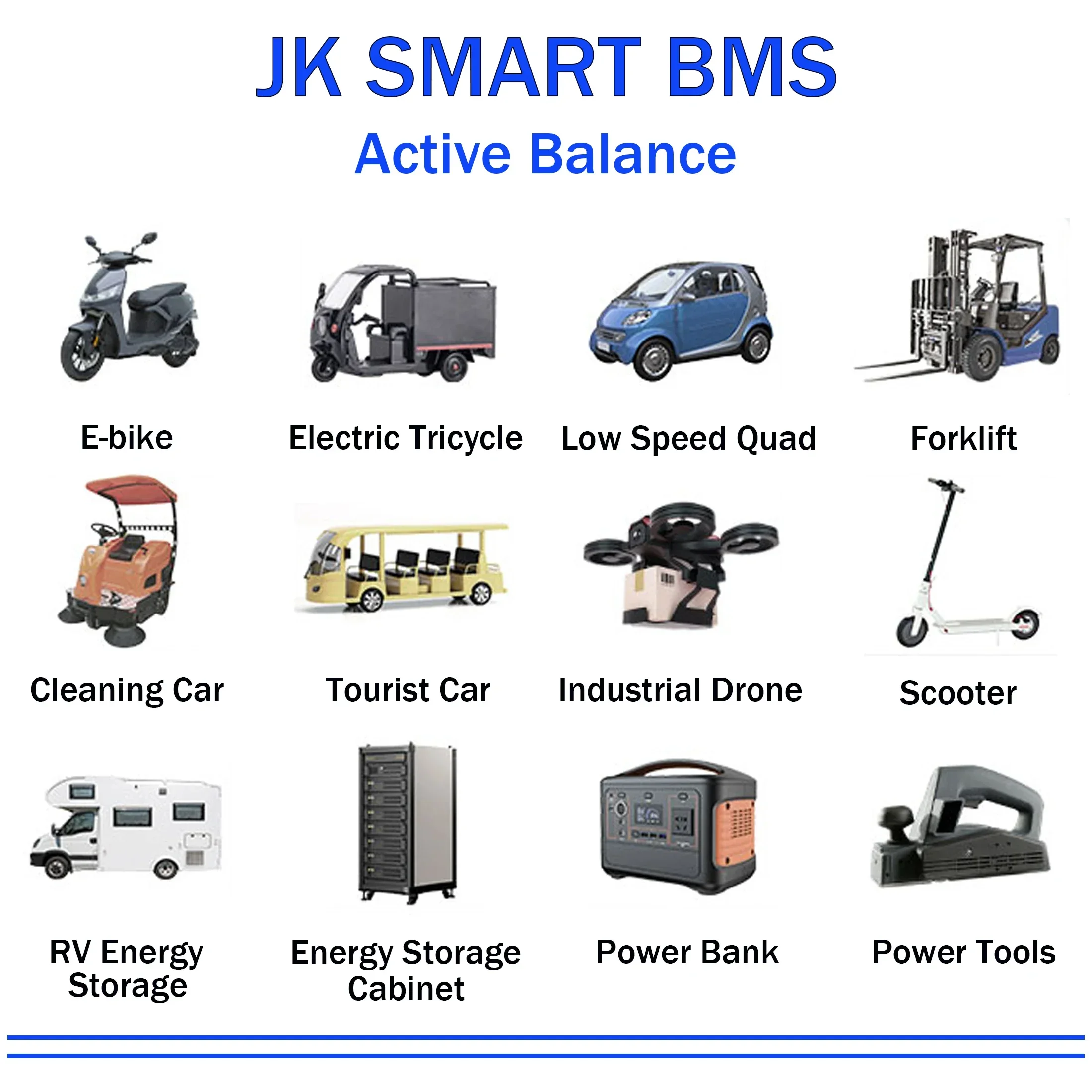 JK SMART BMS JK-B2A8S30P 2A Active Balance für Lifepo4-Akku 4S 5S 6S 7S 8S 300A 48V 60V BT Li-Ion 18650 Camping-Akku Ebike