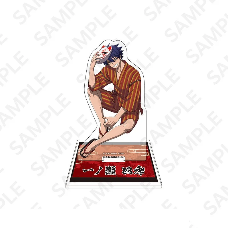Anime Tougen Anki: Dark Demon of Paradise Oiranzaka Kyoya And The Bathing Suit Style Acrylic Stand Model Plate Keychains