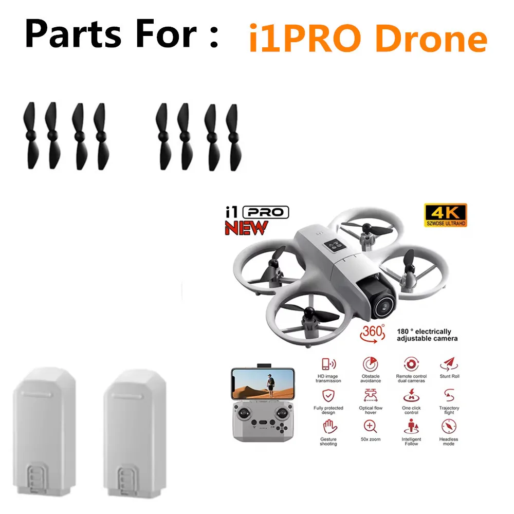 I1 PRO Drone Original Accessories Battery 3.7V 1800Mah / Propeller Blade / I1 PRO Drone Parts I1 PRO Drone Battery