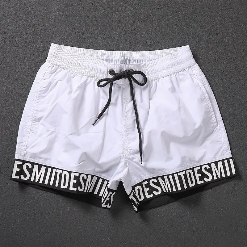 Summer Letters Men Loose Two-point Sports Quick-drying Fashionable Versatile Swimming Trousers
