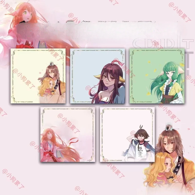 Tu Shan Hong Hong Popular Anime Secondary Peripheral Sticky Notes with High Value Decoration Sticky Notepad School Supplies