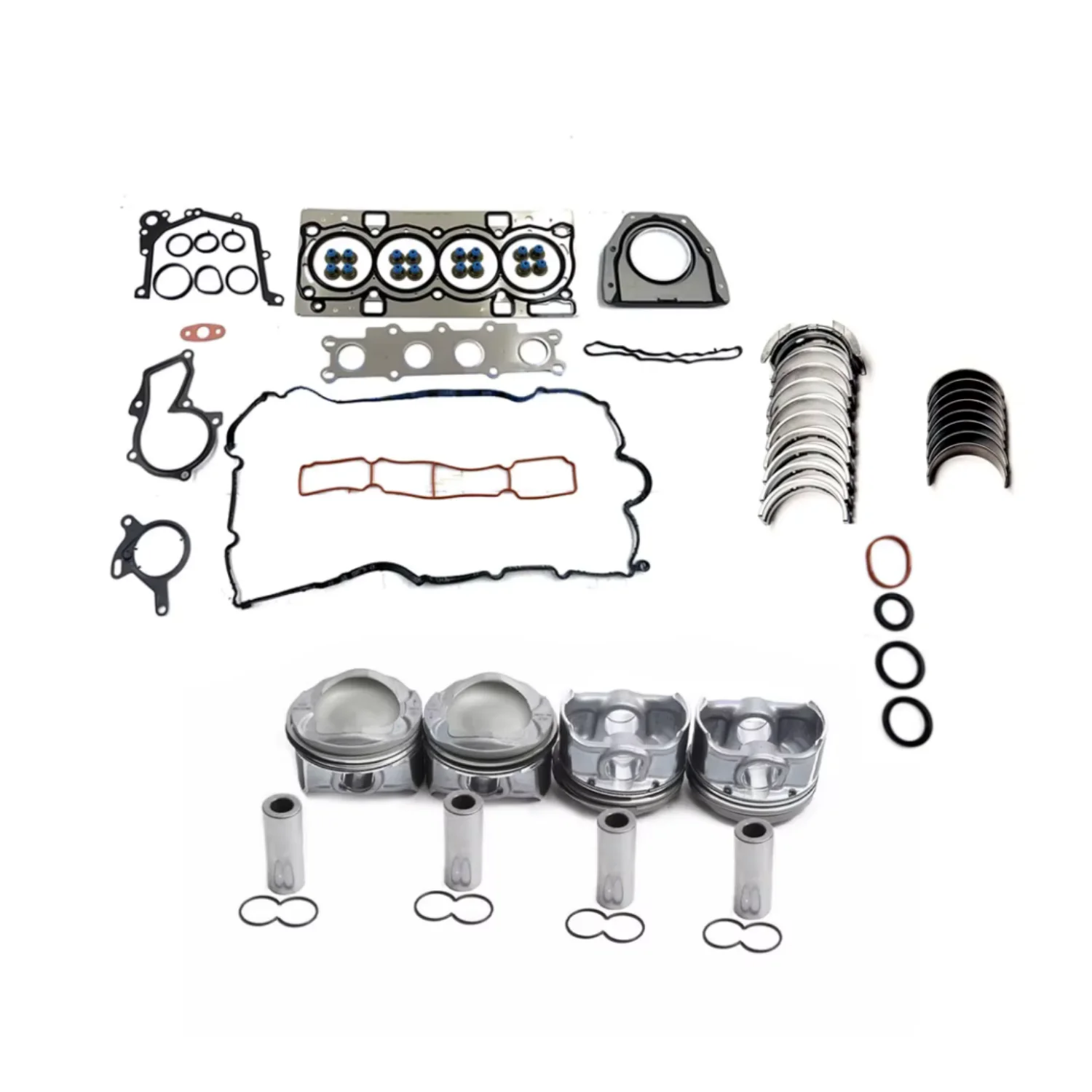 Engine Parts Full Gasket Set Piston Ring Bearing Kit Fit 1.6 T For 11-15 Volvo S60 T4 V40 Hatch Back 1.6T B4164T L4 GAS 31339833