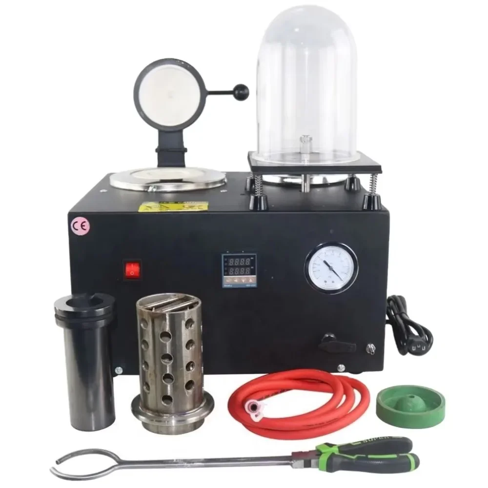 

2KG New Gold Induction Furnace Vacuum Casting Machine with Engine Jewelry Tools and Equipment for Metal Smelting Mold