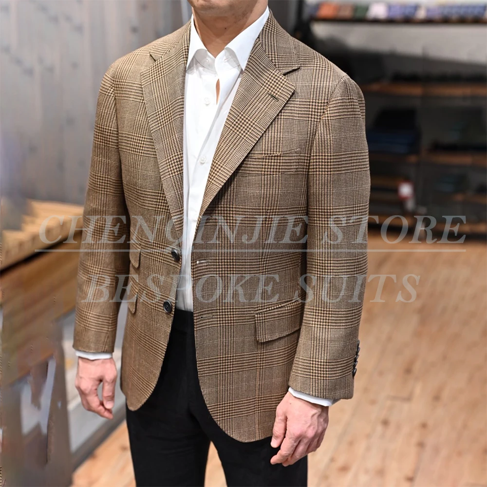 

Classic Vintage Men's Suits 2 Piece Jacket Pants Sets Slim Fit Single Breasted Notch Lapel Male Clothing Customzied Outfits