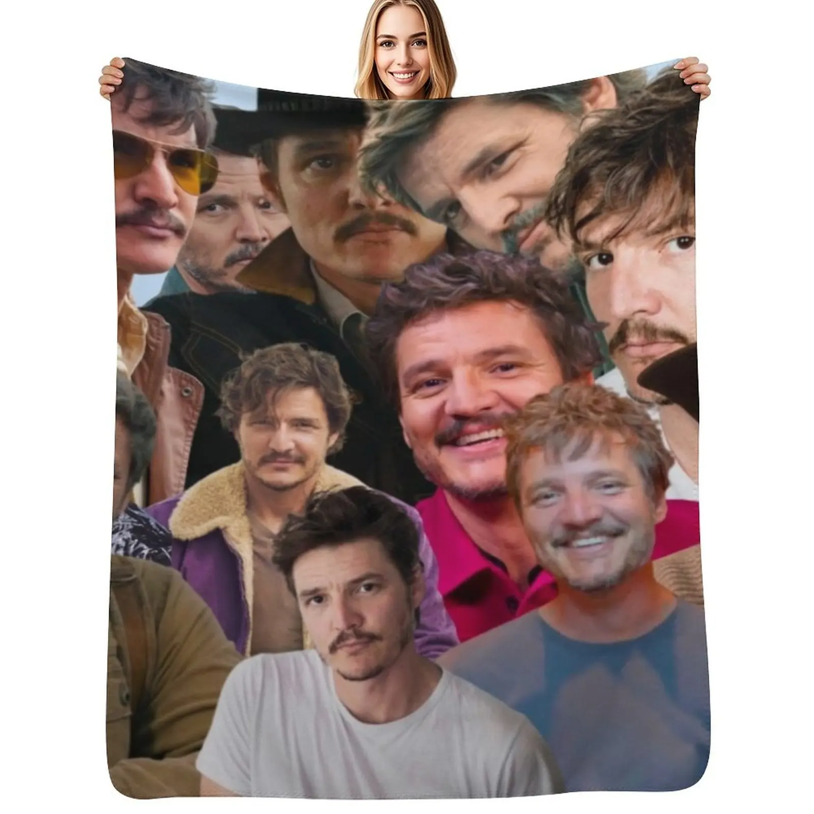 Pedro pascal Throw Blanket funny gift Retros Plush Winter beds valentine gift ideas Luxury Brand Blankets
