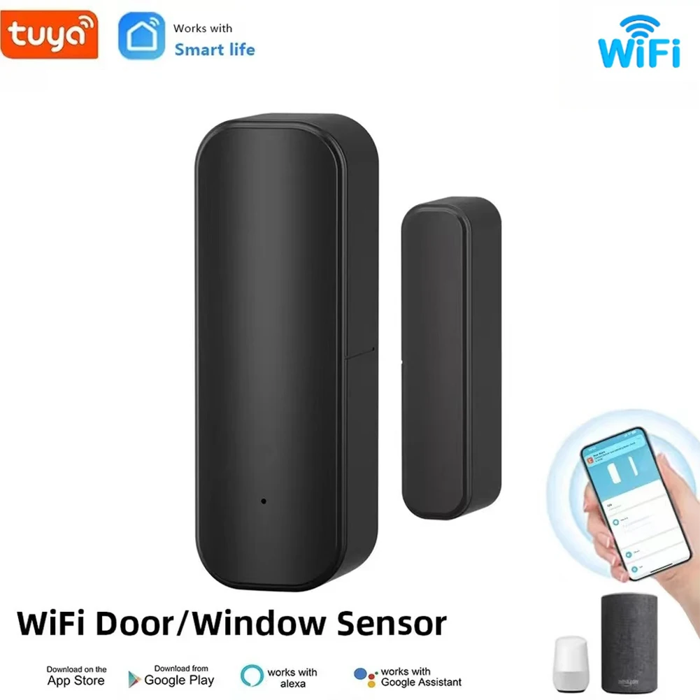 Tuya WiFi Door Sensor Window Sensor Smart Home Wireless Door Detector Smart Life APP Remote Control for Alexa Google Home