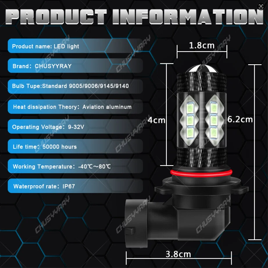 PCVBMLAUT أضواء السيارة 9006 HB4 الجليد الأزرق LED الضباب مصابيح كهربائية لسيارات BMW E34 E46 E39 E60 E63 E64 F10 M3 M5 اكسسوارات السيارات