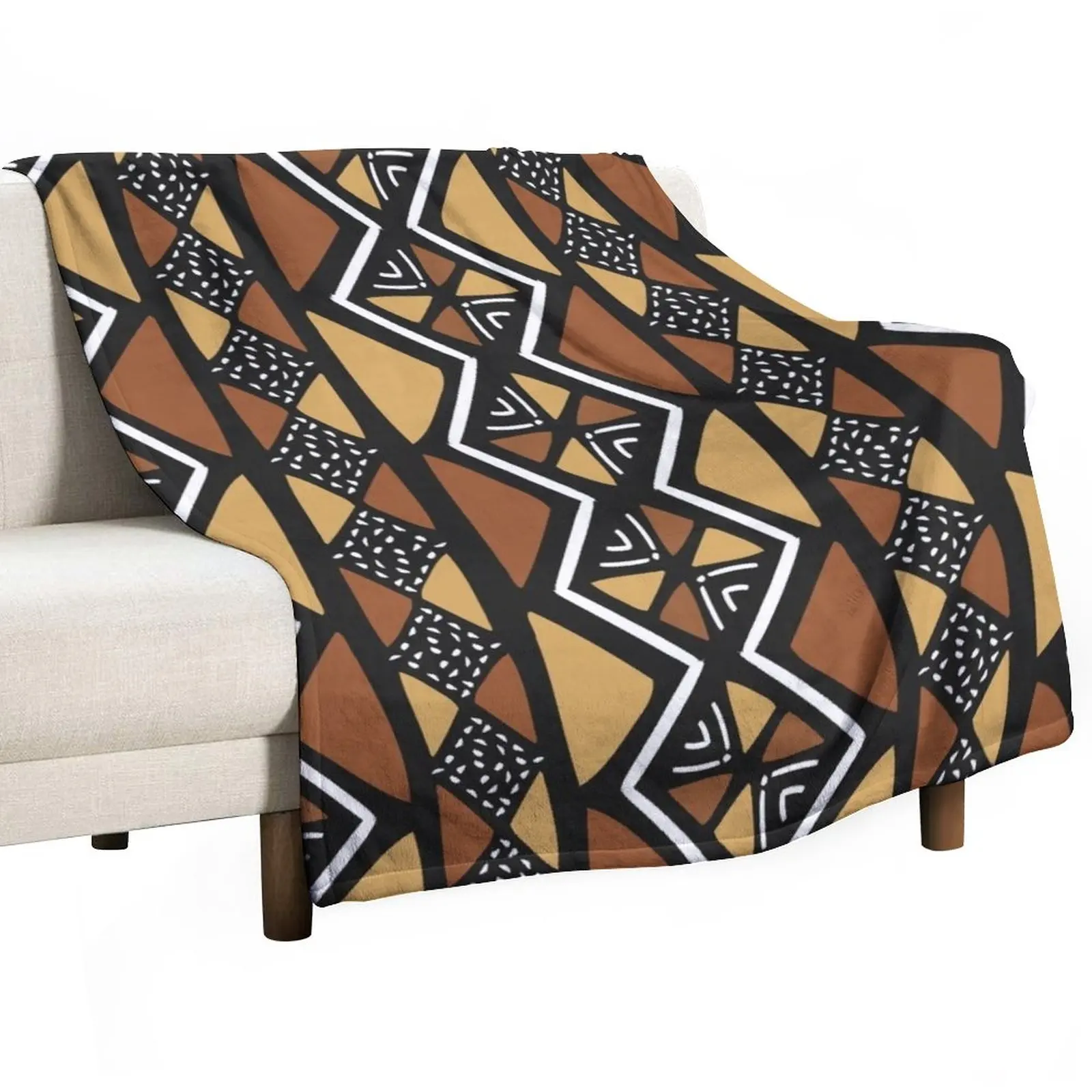 

African Mud Cloth Mali Throw Blanket Kid'S Blanket Stuffed Blankets sofa bed Cute Blanket Plaid