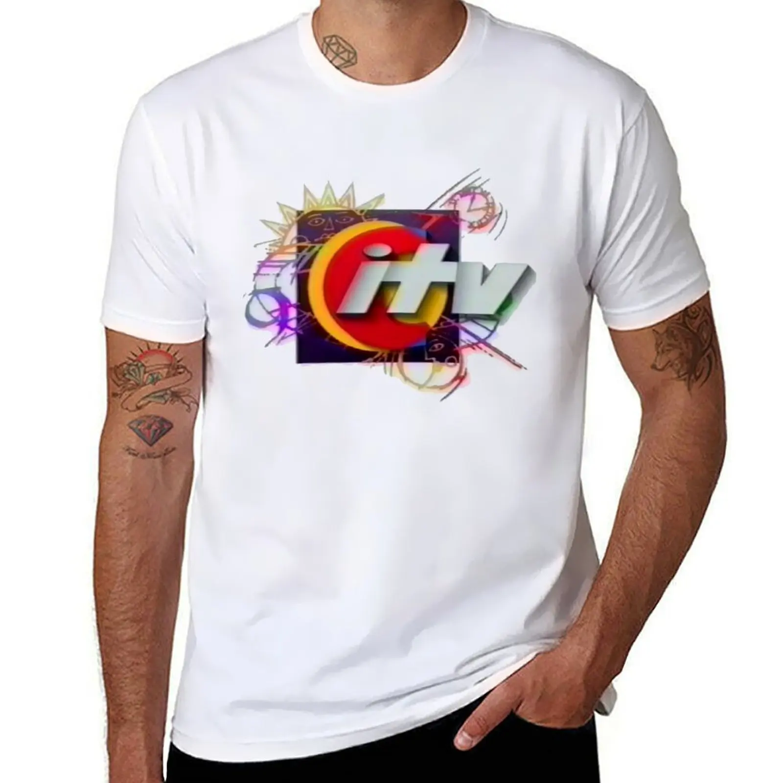 

CITV - 1990s Logo T-Shirt man t shirt cotton men t shirt cotton 100% t shirts for man pack cotton T-Shirt